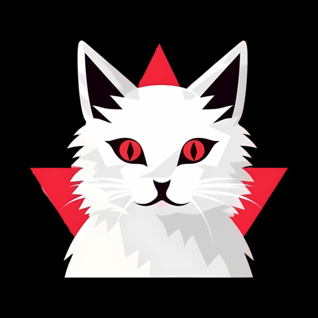 White Cat with Shades, Love Cats by logiamerch