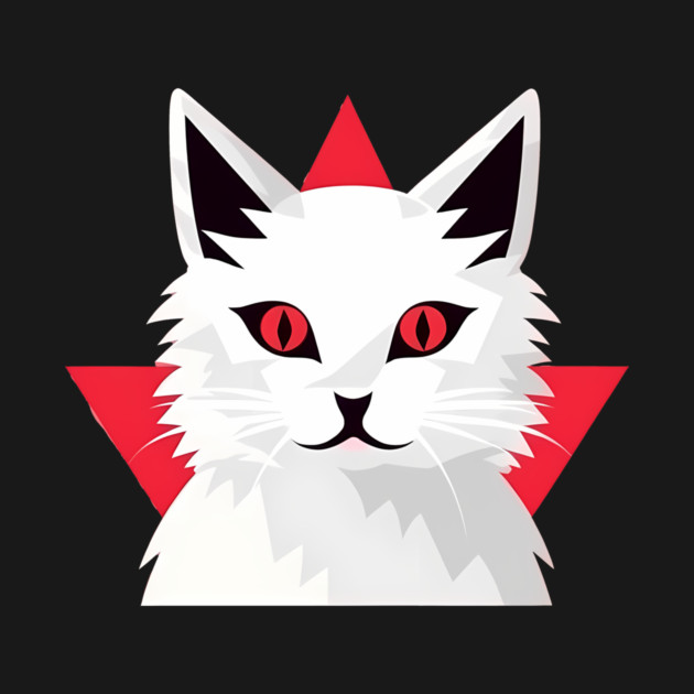 White Cat with Shades, Love Cats by logiamerch