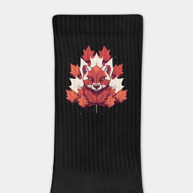 Cougar Cat with Maple leafs Canada Flag by logiamerch