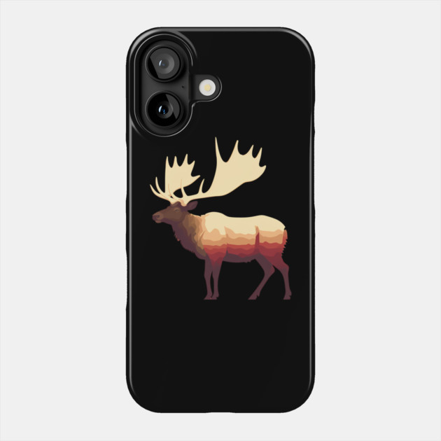 Elk Illustration, Love Elks Phone Case by logiamerch