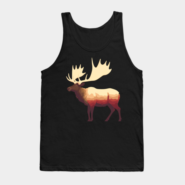 Elk Illustration, Love Elks Tank Top by logiamerch