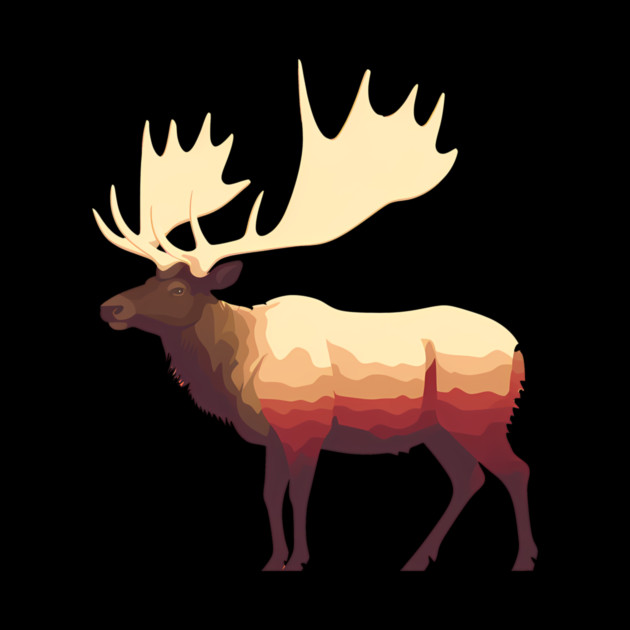 Elk Illustration, Love Elks by logiamerch
