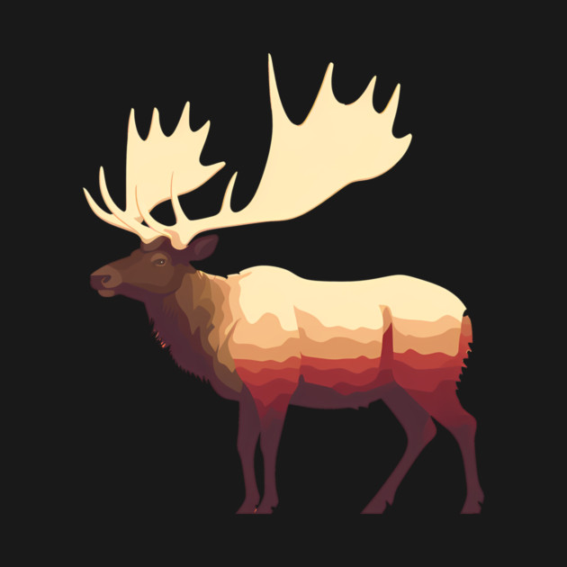 Elk Illustration, Love Elks by logiamerch