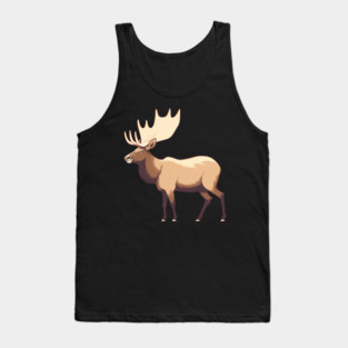 Elk Illustration, Love Elks Tank Top