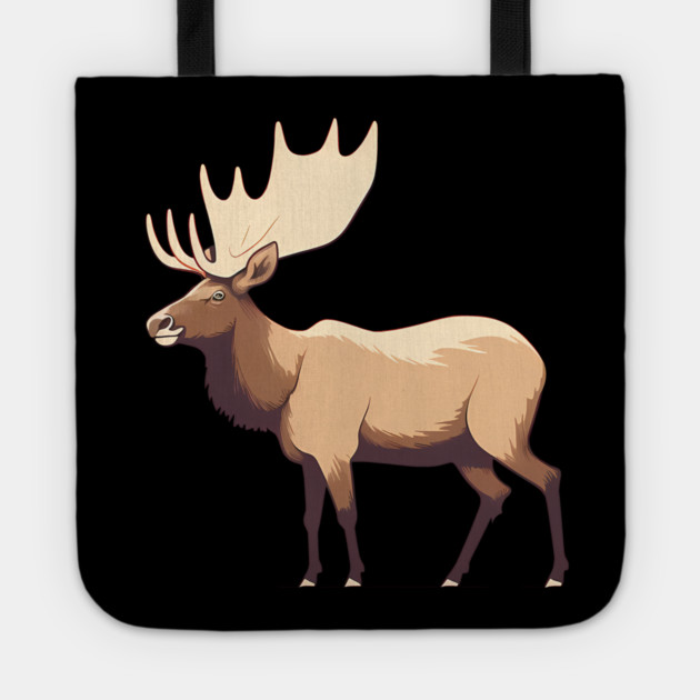 Elk Illustration, Love Elks Tote by logiamerch