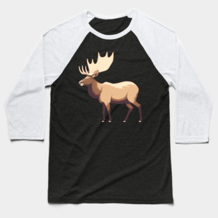 Elk Illustration, Love Elks Baseball T-Shirt
