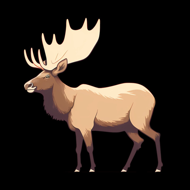 Elk Illustration, Love Elks by logiamerch