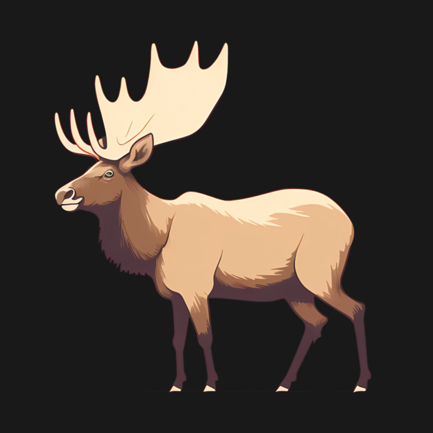 Elk Illustration, Love Elks by logiamerch
