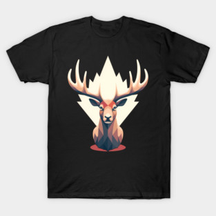 Elk with Maple leafs Canada T-Shirt