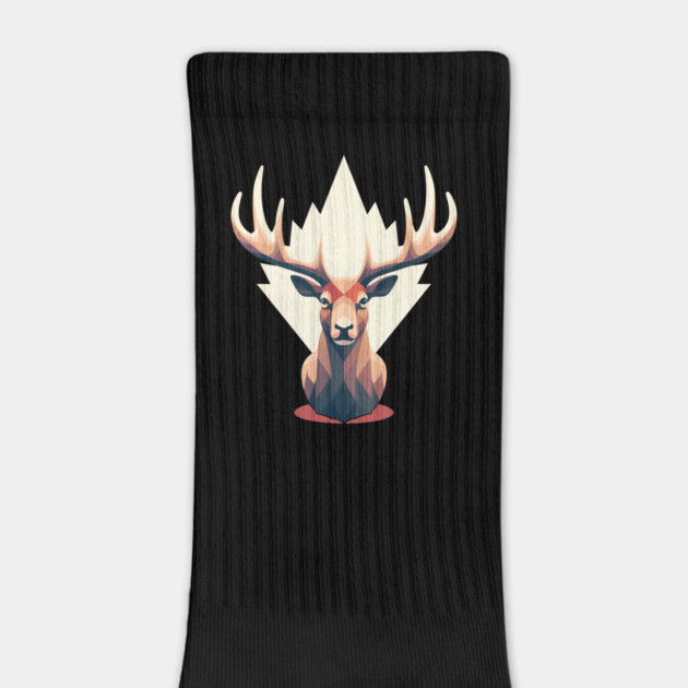Elk with Maple leafs Canada by logiamerch