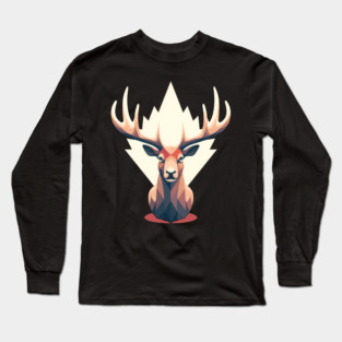 Elk with Maple leafs Canada Long Sleeve T-Shirt