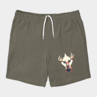 Elk with Maple leafs Canada Shorts