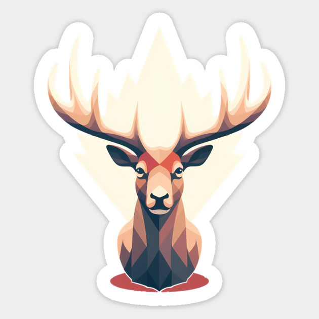 Elk with Maple leafs Canada Sticker by logiamerch