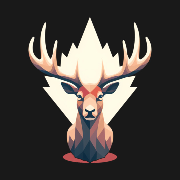 Elk with Maple leafs Canada by logiamerch