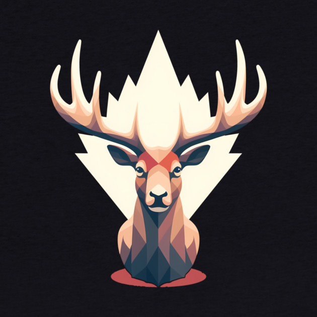 Elk with Maple leafs Canada by logiamerch