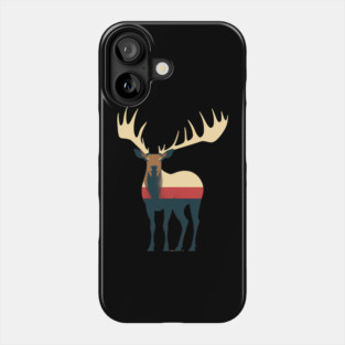 Elk Illustration, Love Elks Phone Case