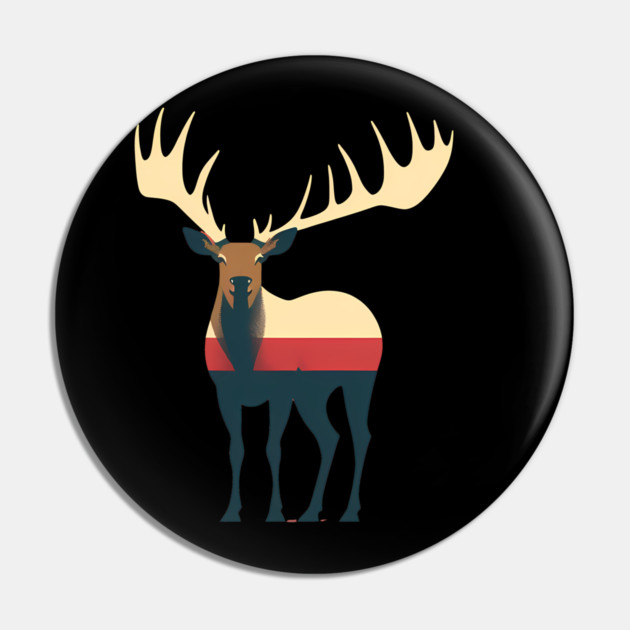 Elk Illustration, Love Elks Pin by logiamerch