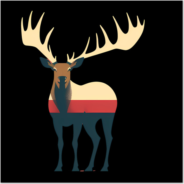 Elk Illustration, Love Elks Wall Art by logiamerch