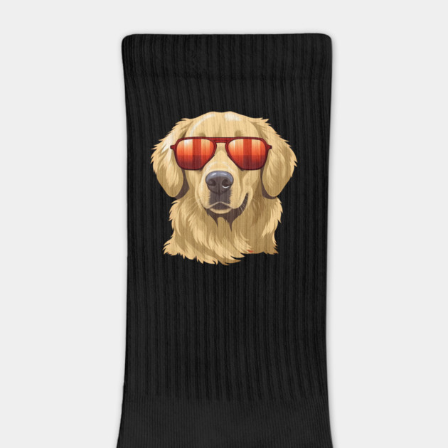 Golden retirever Dog, Dog wearing Shades by logiamerch