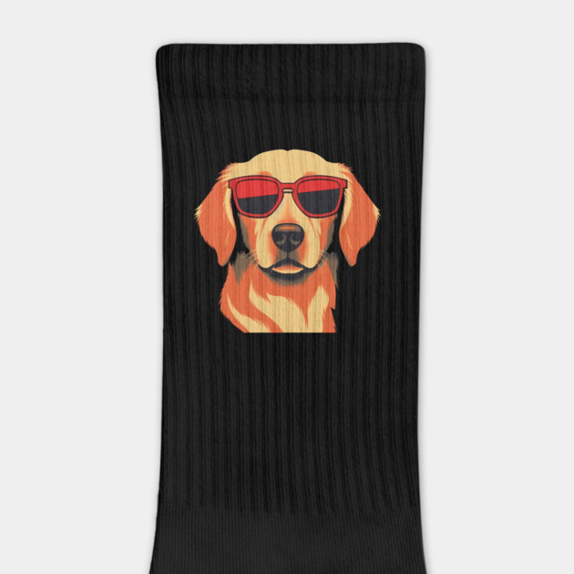 Golden retirever Dog, Dog wearing Shades by logiamerch