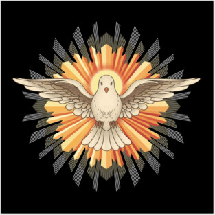 The Holy Spirit as a dove Posters and Art