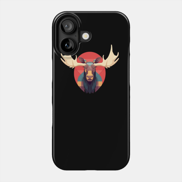Cool Moose, Forest Animal Phone Case by logiamerch