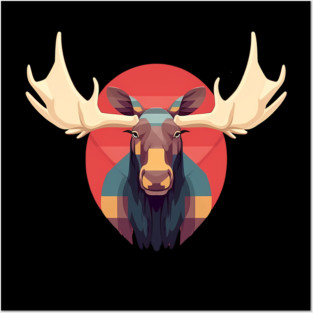 Cool Moose, Forest Animal Posters and Art