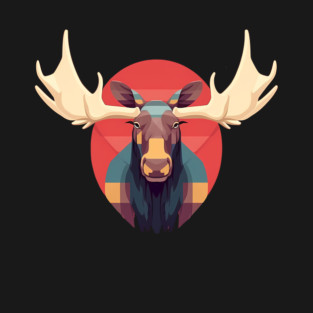 Cool Moose, Forest Animal T-Shirt