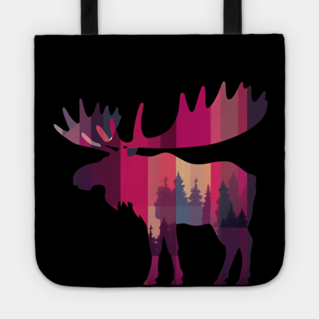 Moose, Forest Animal Tote by logiamerch