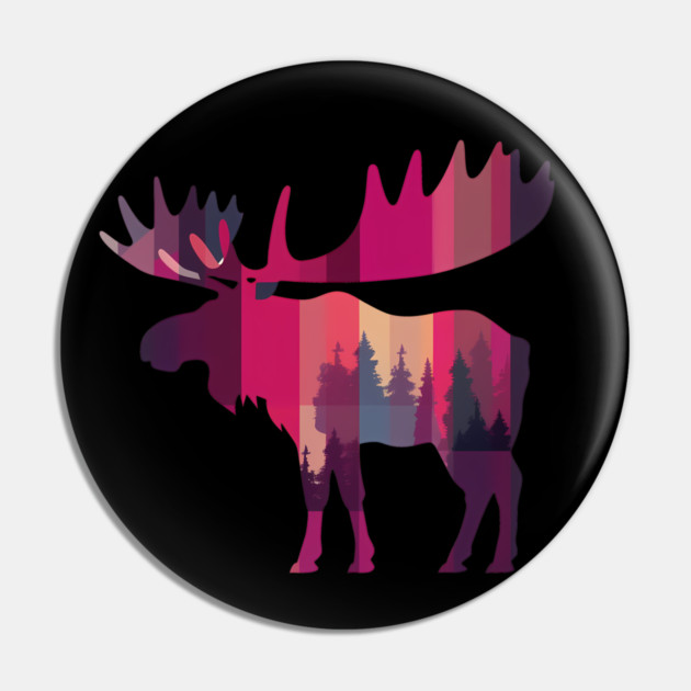 Moose, Forest Animal Pin by logiamerch