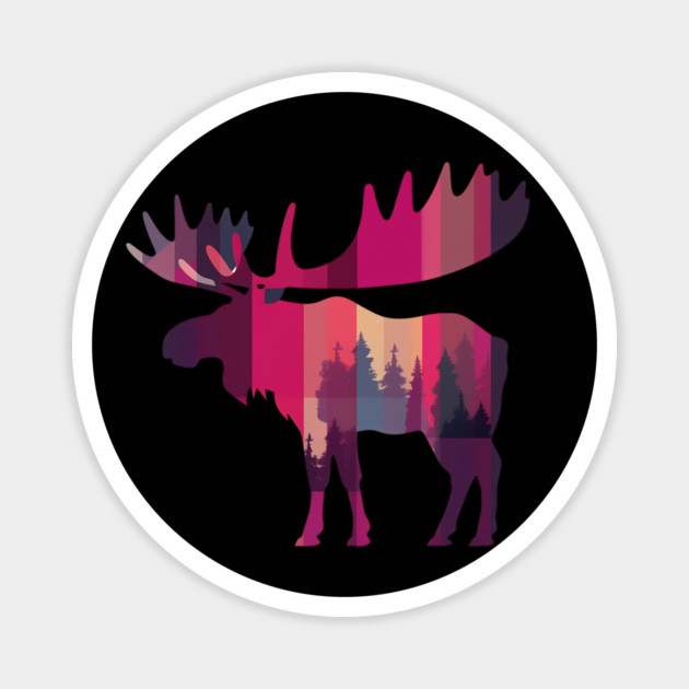 Moose, Forest Animal Magnet by logiamerch