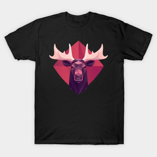 Moose, Forest Animal T-Shirt by logiamerch