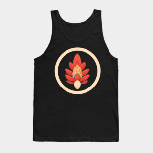Red Ginger Flower, Love Plants Tank Top