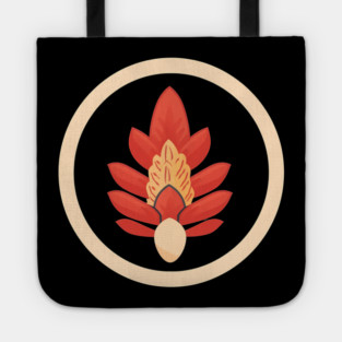 Red Ginger Flower, Love Plants Tote