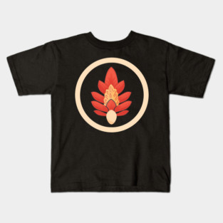 Red Ginger Flower, Love Plants Kids T-Shirt
