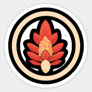 Red Ginger Flower, Love Plants Magnet