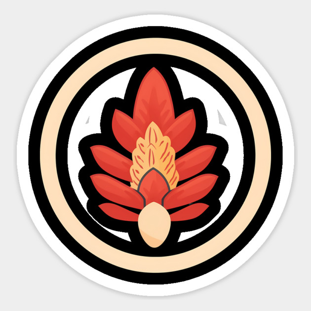 Red Ginger Flower, Love Plants Magnet by logiamerch