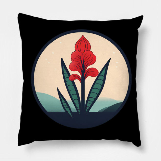 Alpinia Red Ginger Flower, Love Plants Pillow by logiamerch