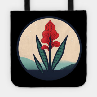 Alpinia Red Ginger Flower, Love Plants Tote