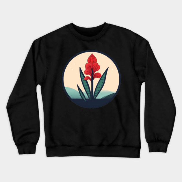 Alpinia Red Ginger Flower, Love Plants Crewneck Sweatshirt by logiamerch