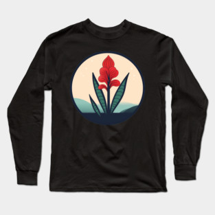 Alpinia Red Ginger Flower, Love Plants Long Sleeve T-Shirt