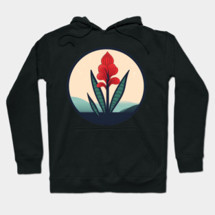 Alpinia Red Ginger Flower, Love Plants Hoodie