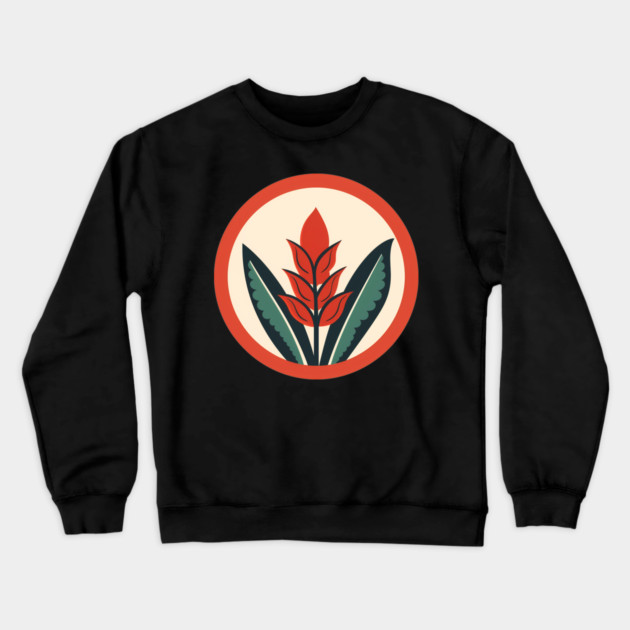Alpinia Red Ginger Flower, Love Plants Crewneck Sweatshirt by logiamerch