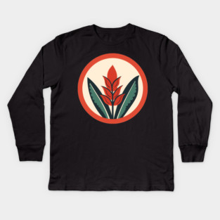 Alpinia Red Ginger Flower, Love Plants Kids Long Sleeve T-Shirt