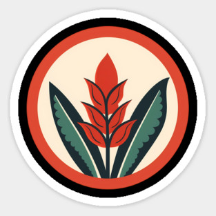 Alpinia Red Ginger Flower, Love Plants Magnet