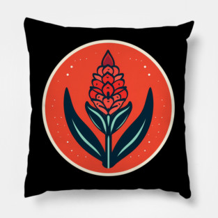 Alpinia Red Ginger Flower, Love Plants Pillow