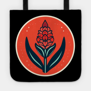 Alpinia Red Ginger Flower, Love Plants Tote