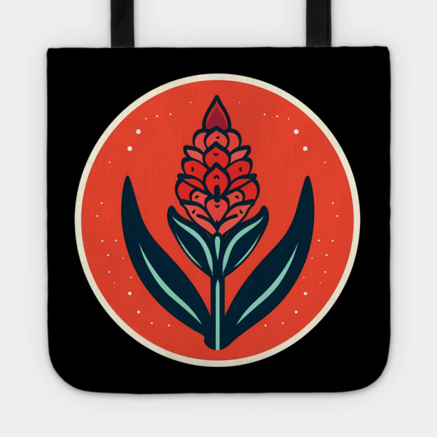 Alpinia Red Ginger Flower, Love Plants Tote by logiamerch