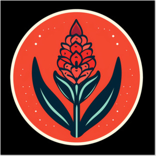 Alpinia Red Ginger Flower, Love Plants Posters and Art