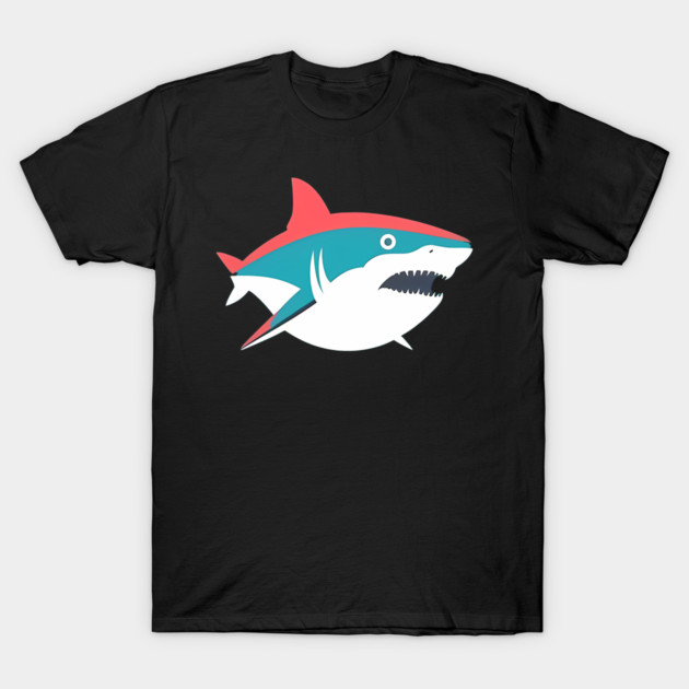 Minimal Shark, Love Sharks T-Shirt by logiamerch